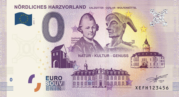 Bild vergr&ouml;&szlig;ern: Euro-Souvenir-Schein 0,- EUR