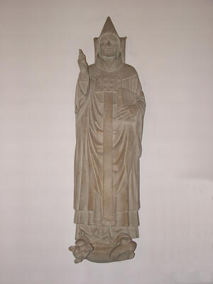 Kunstwerk "Clemensstatue". Nachbildung der Papst-Clemens-Statue aus dem Bamberger Dom