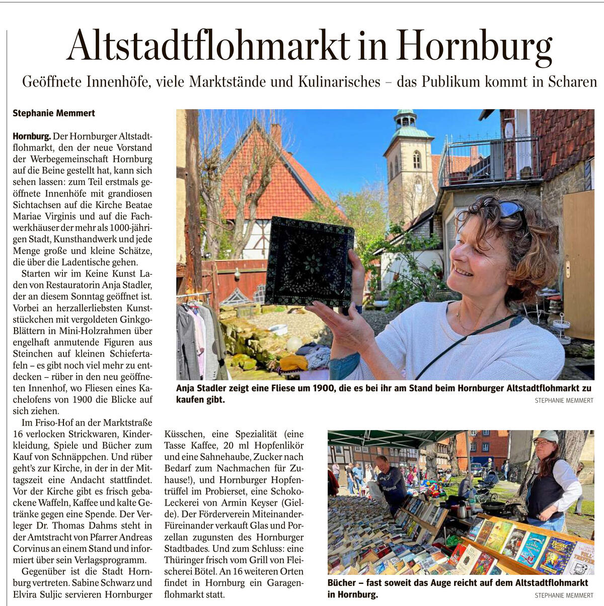 Bild vergrößern: Pressebericht - Altstadtflohmarkt in Hornburg